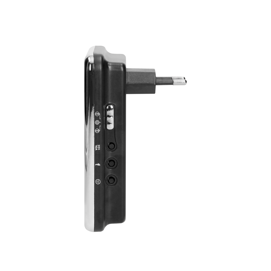 CALYPSO II AC wireless mains-powered doorbell with learning system, 36 sounds, 300m